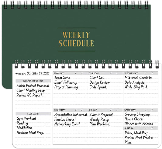 Green Standing Weekly Scheduler - view 1