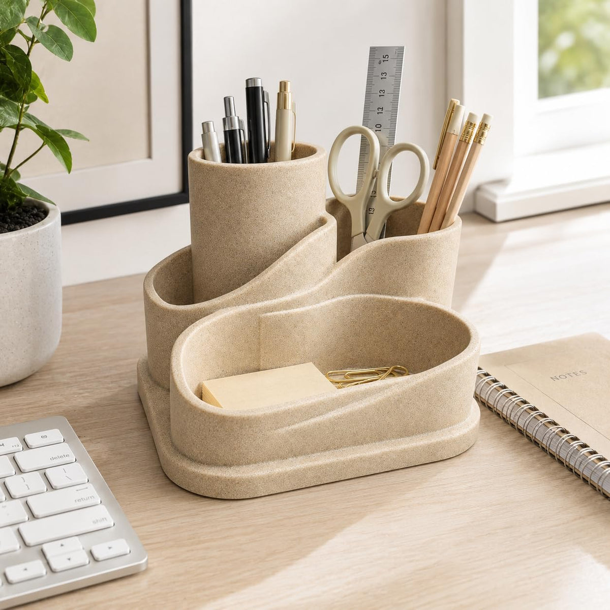 Curved Compartment Pen Organizer - view 1