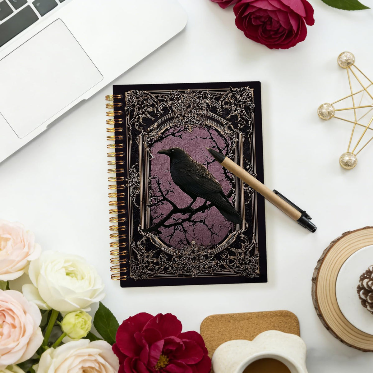 Raven Illustration Notebook - view 3