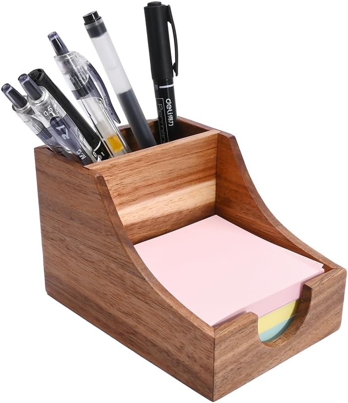 Acacia Desk Organizer with Tray - view 2