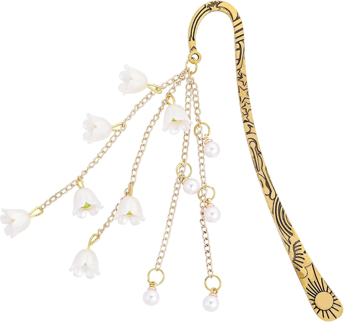 Flower Charm Metal Bookmark - view 1