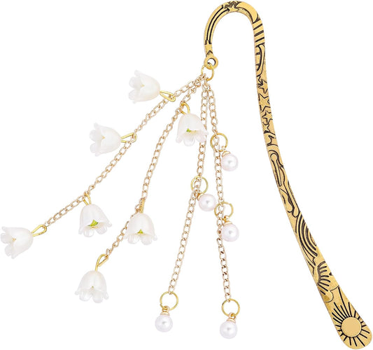 Flower Charm Metal Bookmark - view 1
