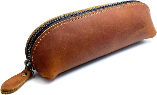 Brown Rounded Pencil Case - view 1