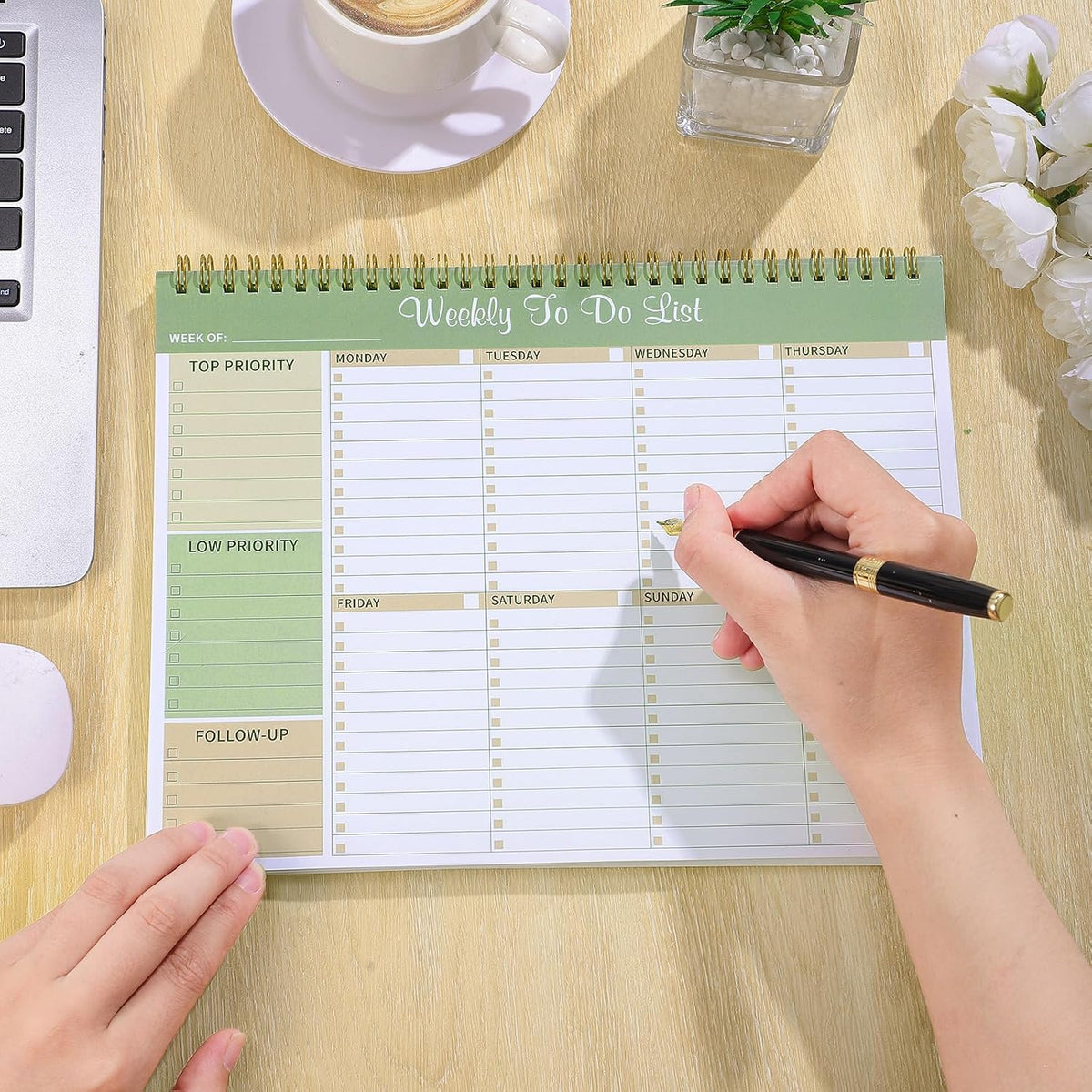 Green Weekly To-Do Pad - view 2
