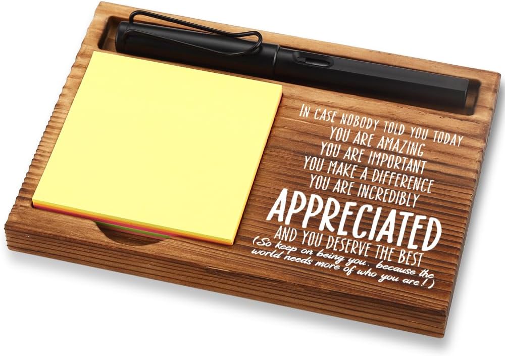 Wooden Memo Pad Holder - view 2