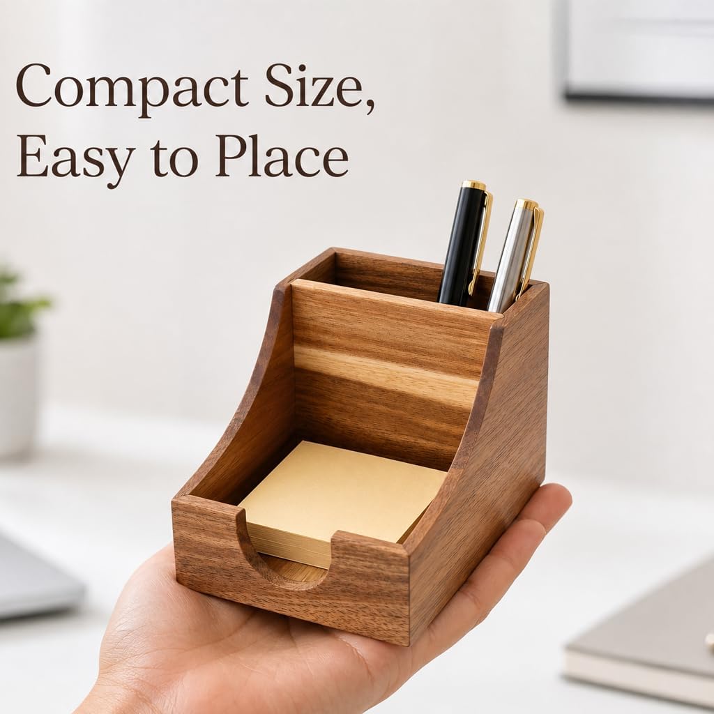Acacia Desk Organizer with Tray - view 1