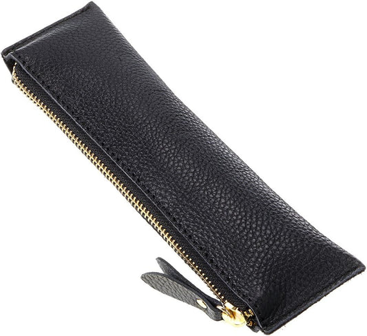 Flat Black Zip Pencil Pouch - view 1