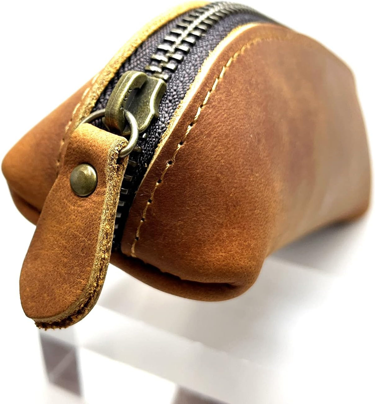 Brown Rounded Pencil Case - view 3