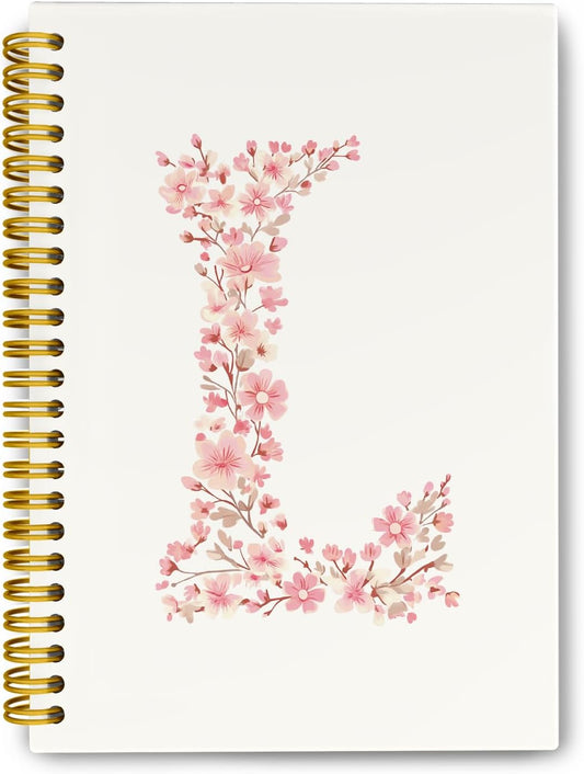 Floral Letter L Spiral Notebook - view 1