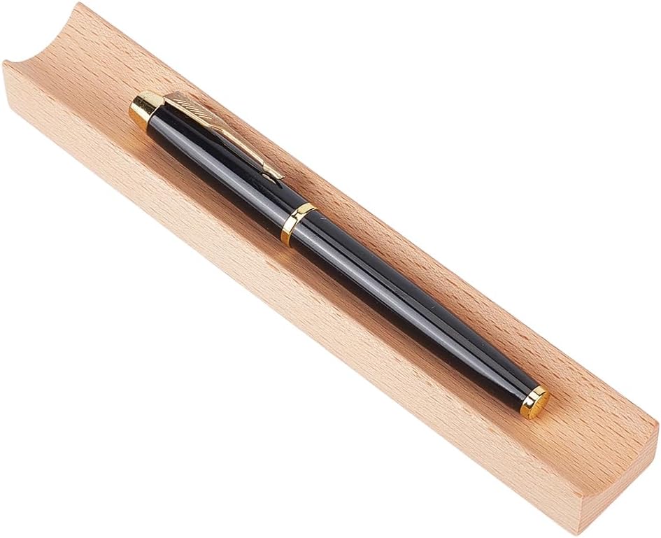 Single-Groove Wooden Pen Tray - view 2