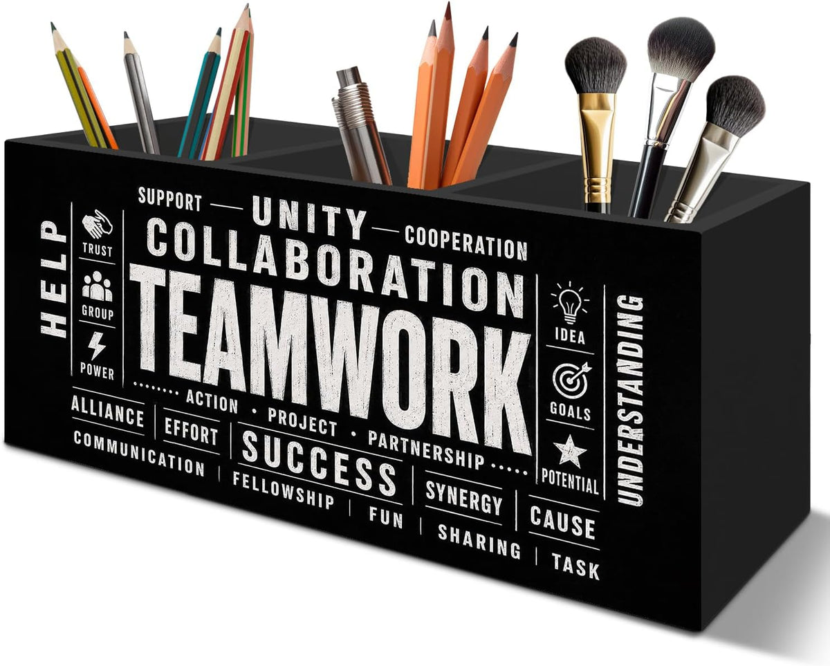 Printed Wooden Desk Organizer - view 2